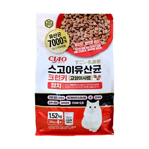 이나바 스고이 유산균 크런키 사료 (참치) (1.52KG)