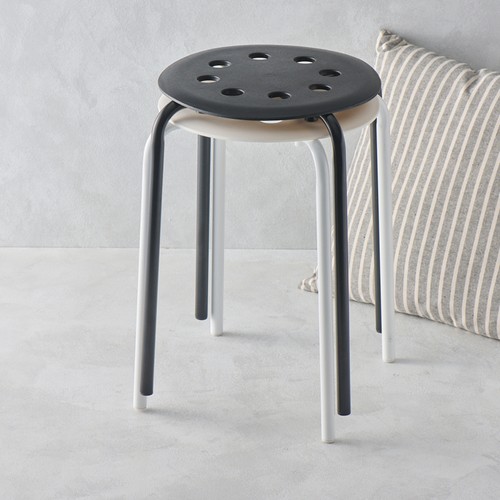 오늘좋은 원형 스툴 (블랙) (31*31*44CM)
