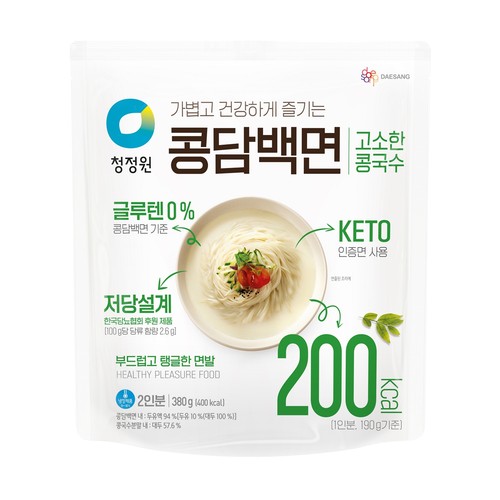 청정원 콩담백면 콩국수 (380G)