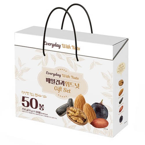 [추석 선물세트 사전예약] 그린너트 매일견과 위드넛(15G*50봉) (750G)