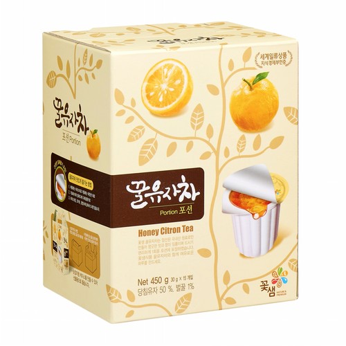 꽃샘 꿀유자차 (포션) (30G*15입)