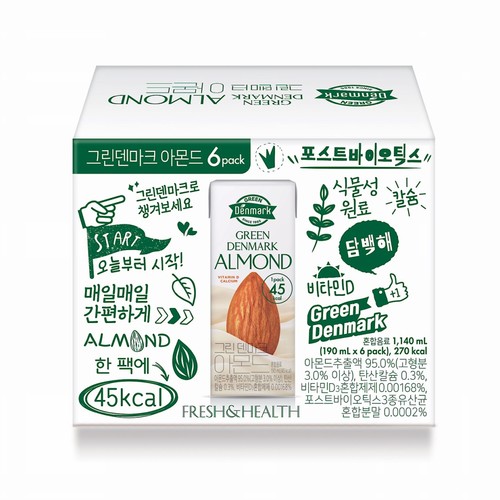 동원 그린 덴마크 아몬드 (190ML*6)