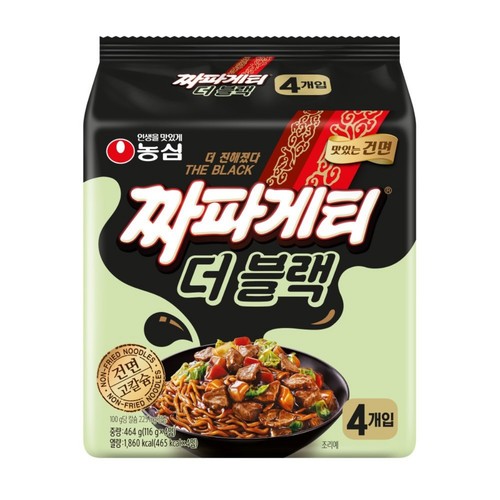 농심 짜파게티 더 블랙 (116G*4)