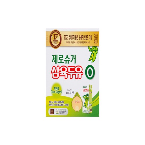 삼육식품 삼육두유 제로슈거 (190ML*16입)