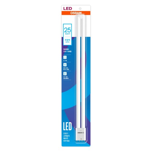 오스람 LED 이관 형광등 주광색 (25W, 1입) (25W)