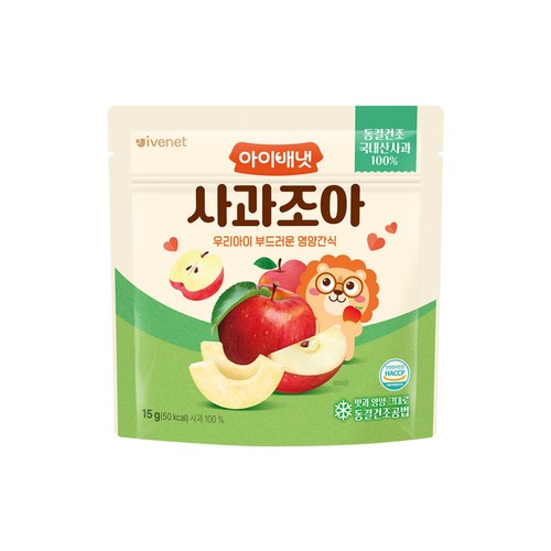 아이배냇 동결건조 사과조아 (15G)