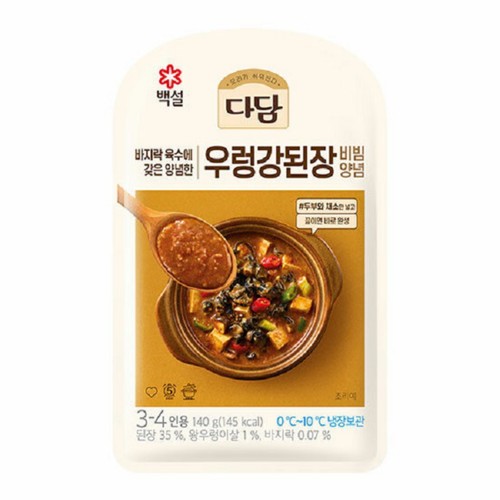 CJ 백설 다담 우렁강된장 비빔양념 (140G)