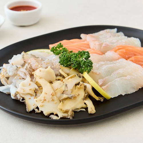 광어연어전복도다리 모둠회 (300G)