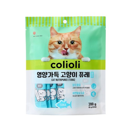 콜리올리 영양가득 고양이 퓨레(참치) (10G*20P)