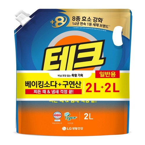 테크 베이킹구연산 리필 기획 일반 (2L*2)