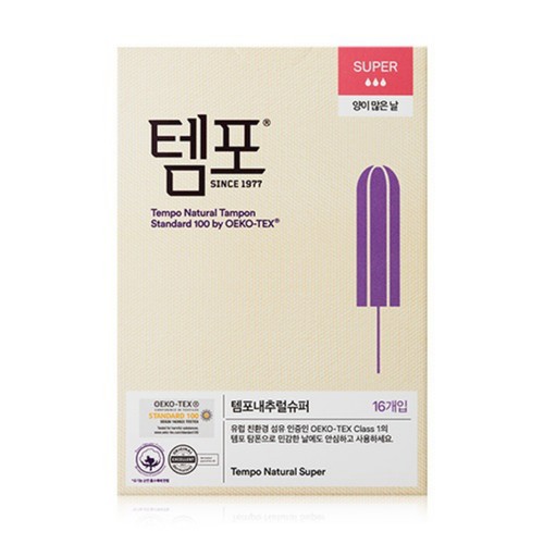 템포 에코 내츄럴 탐폰 슈퍼 (16입)