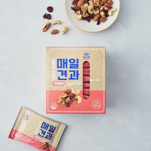 매일견과 크랜베리(10봉) (200G)