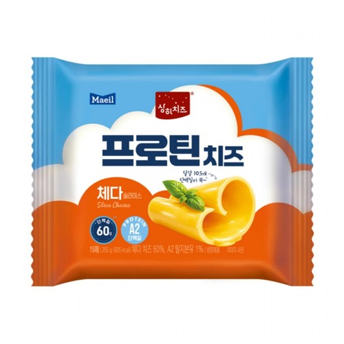 매일유업 상하 프로틴 체다 슬라이스 (17G*15)