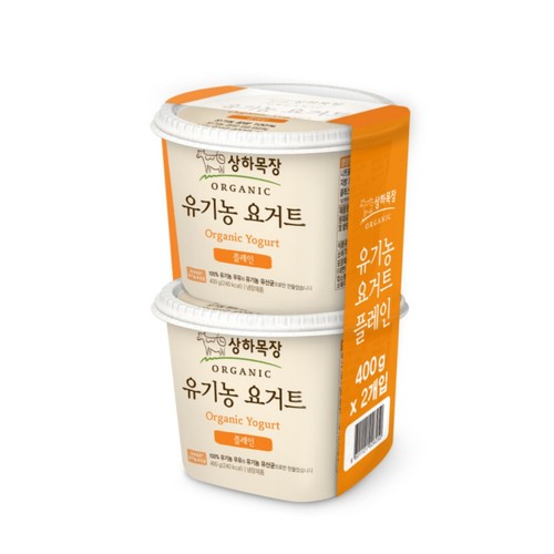 매일 상하목장 유기농 요거트 플레인 (400G*2입)