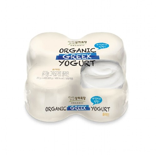 매일 상하목장 유기농 그릭요거트 플레인 (80G*4입)
