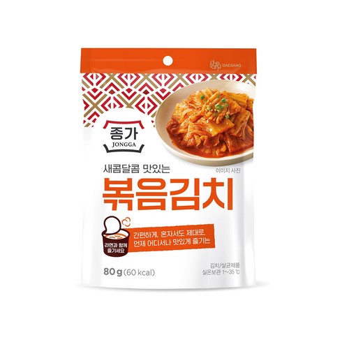 대상 종가 새콤달콤 맛있는 볶음김치 (80G)