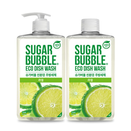 슈가버블 라임 친환경 주방세제 기획 (940+940ML)