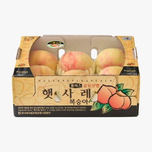 [농할할인가 10,960원] 햇사레 부드러운 복숭아 (4-7입/박스)