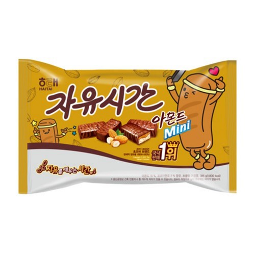  해태 자유시간 미니 아몬드 (385G)