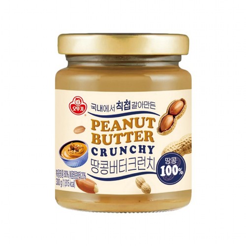 오뚜기 100% 땅콩버터 크런치 (300G)