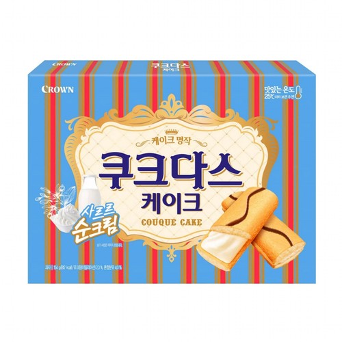 크라운 쿠크다스 케이크 (154G)