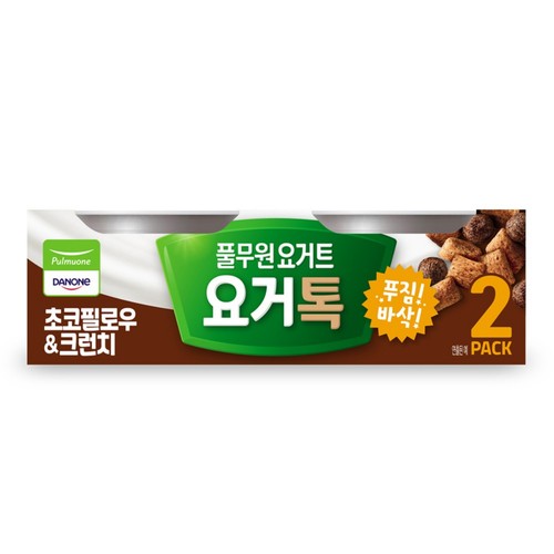 풀무원다논 요거톡 초코필로우 크런치 (124G*2입)