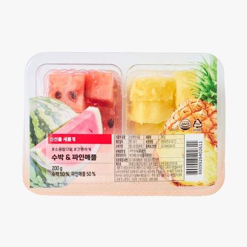 조각과일 수박파인애플 (200G/팩)