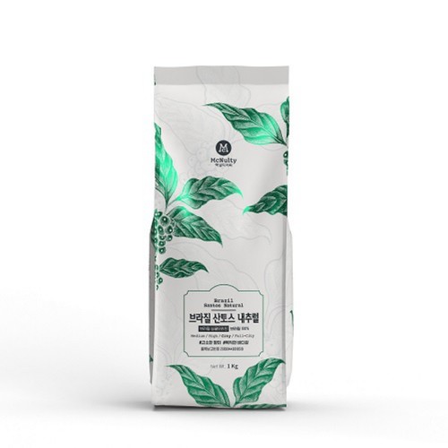 맥널티 브라질 산토스 내추럴  홀빈 원두 (1KG)