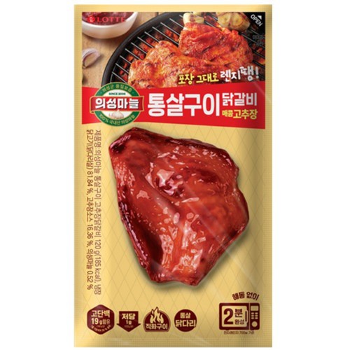 롯데 의성마늘 통살구이 고추장닭갈비 (120G)