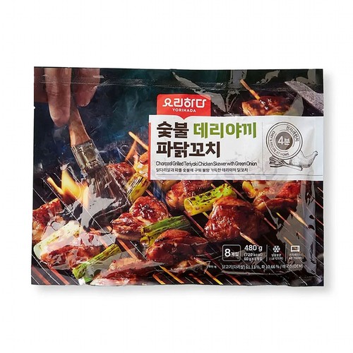 요리하다 숯불 데리야끼 파닭꼬치 (480G)
