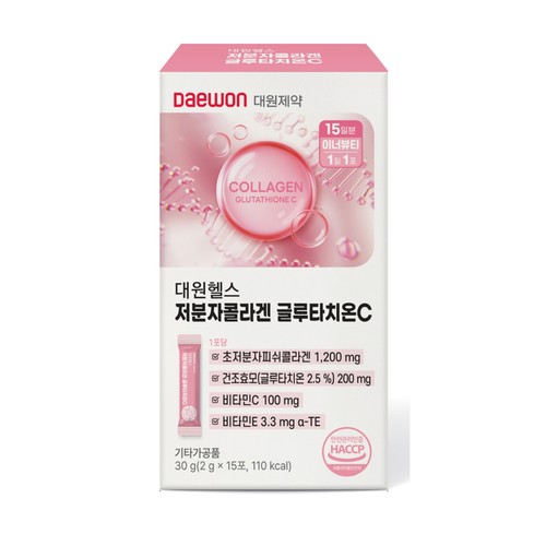 대원제약 저분자콜라겐글루타치온C (2G*15입)