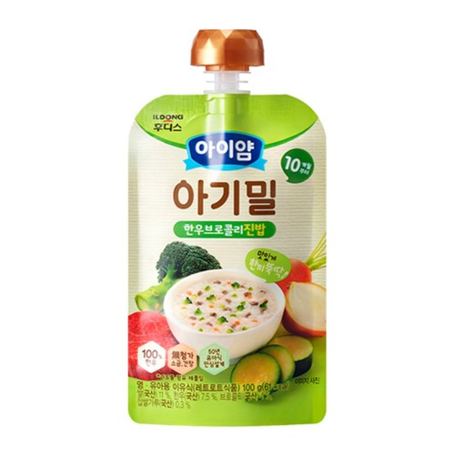 아이얌 아기밀 한우브로콜리 진밥 (12개월) (100G)