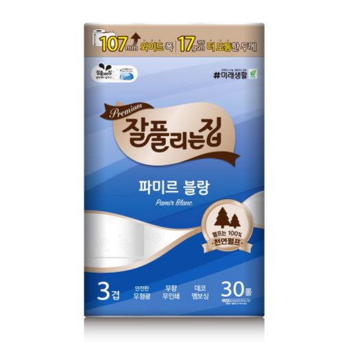 잘풀리는집 파미르블랑 3겹화장지 (30M*30롤)