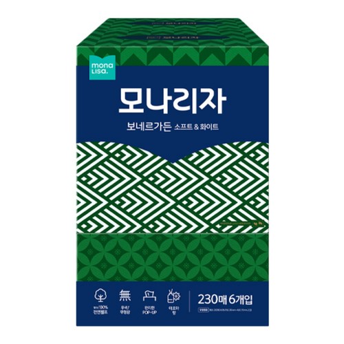 모나리자 보네르가든 소프트&화이트 (230매*6입)