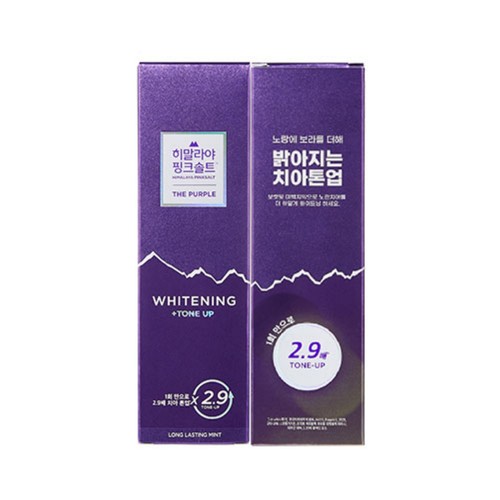 히말라야핑크솔트 더퍼플 톤업화이트닝 치약 (100G*2입)