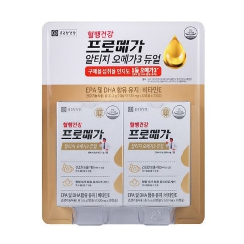 프로메가 알티지오메가3 듀얼 (520MG*30캡슐*2EA)