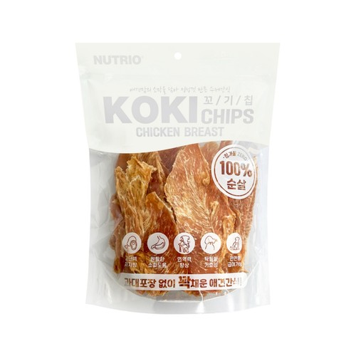 뉴트리오 꼬기칩 순살 닭가슴살 (500G)
