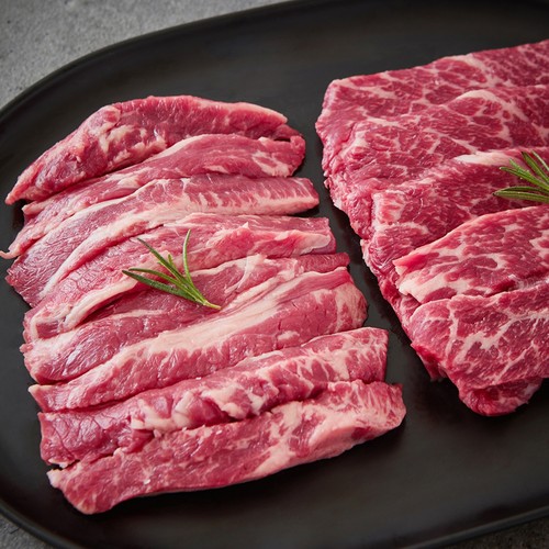 미국산 소 반반팩 (꽃갈비살,갈비살) (300G)