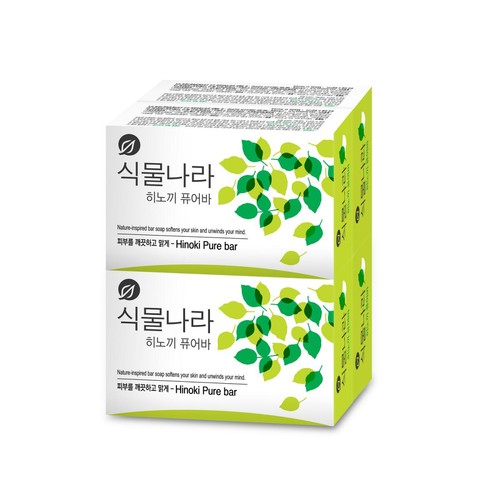 식물나라 비누 (히노끼 퓨어바) (90G*4입)