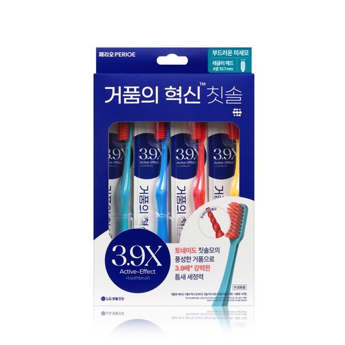 페리오 거품의 혁신 칫솔 (레귤러) (4입)