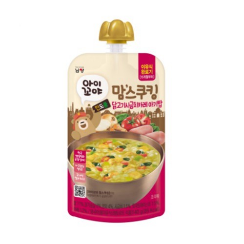 남양 맘스쿠킹 닭고기시금치카레 아기밥 (15개월) (140G)