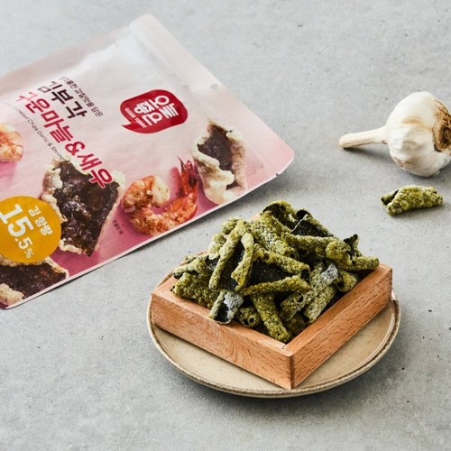 오늘좋은 김부각 구운마늘&새우 (50G)