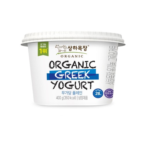 매일 상하목장 유기농 그릭요거트 무가당 플레인 (400G)