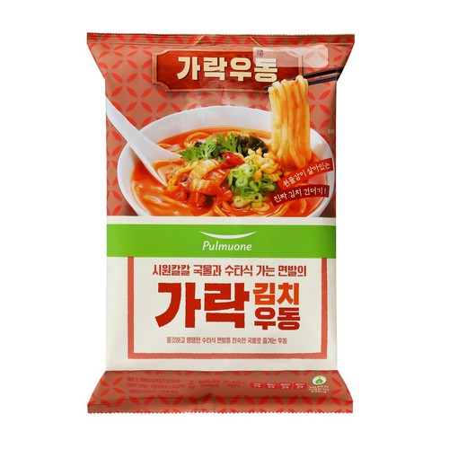 풀무원 가락 김치우동 2인 (486.6G)