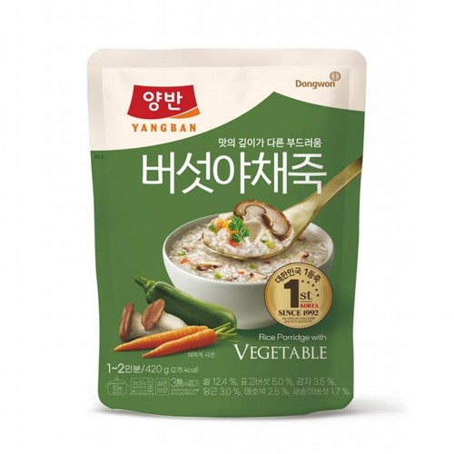 동원 양반 버섯야채죽 (420G)