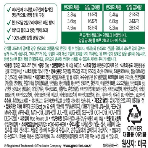 필라인 그리니즈 (연어) (60G)