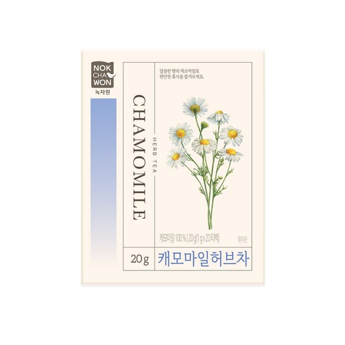  녹차원 캐모마일 허브차 (1.2G*20입)