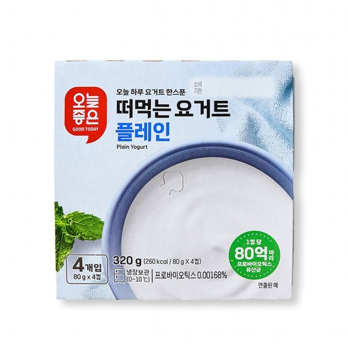 오늘좋은 떠먹는 요거트 플레인 (80G*4입)