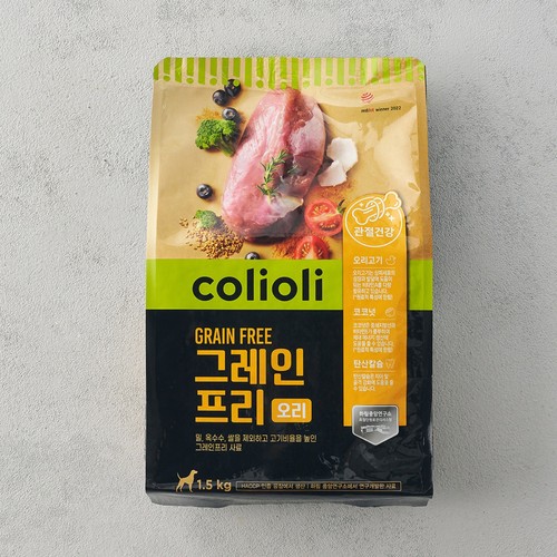 콜리올리 그레인프리 사료 (오리,관절건강) (1.5KG)
