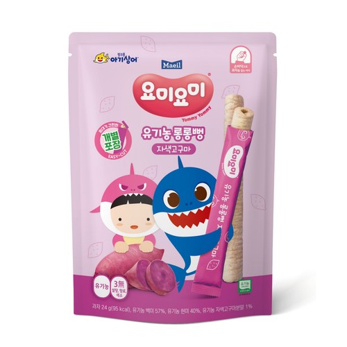 매일 요미요미 유기농 롱롱뻥 자색고구마 (24G)